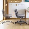 thumbnail image 4 of Chaise de Bureau Ergonomique Extra Grand avec Dossier Croisé, Hauteur Réglable et Roulettes Pivotantes à 360°, Chaise de Bureau Moderne et Confortable pour Bureau à Domicile, Capacité de 300 Lb, 4 of 8