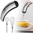 thumbnail image 1 of Wireless Electric Egg Beater - Rechargeable Hand Mixer with 5 Speed Settings, LCD Display - Cordless Milk Frother, Whisk for Baking, Cake, 1 of 4