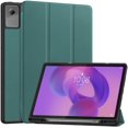 thumbnail image 1 of DWaybox Étui pour Lenovo Idea Tab Plus 12,1 Pouces Modèle 2025, Étui de Protection Antichoc avec Béquille, Fente pour Stylet Intégrée et Réveil/sommeil Automatique, Étui Folio Mat en TPU Intelligent - Vert Foncé, 1 of 4