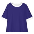 thumbnail image 4 of Rbaofujie T-Shirts à Manches Courtes pour Filles, Hauts d'Été pour Enfants, Col Rond, 5-15 Ans, 4 of 8