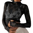 thumbnail image 1 of Ketyyh-chn99 Chemise à Manches Longues Femme Ample Confortable Blouse à Manches Longues Col Rond Tunique Ligne A Blouse Noir,m, 1 of 4