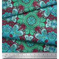 thumbnail image 3 of Soimoi Rayon Fabric Mandala Kaleidoscope Print Sewing Fabric Yard 56 Inch Wide, 3 of 3