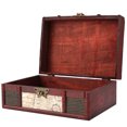 thumbnail image 3 of Portable  Wooden Storage Box, Storage Box, 9.1x6.3x3.9in Home Decor For Storing Books Room Decor Storing Jewelry, 3 of 8