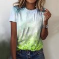 thumbnail image 2 of QIPOPIQ T-Shirts à Manches Courtes pour Femmes à Col Rond T-Shirts de la Saint-Patrick Hauts T-Shirt Shamrock T-Shirt Vert Tunique T-Shirts de la Saint-Patrick Imprimés T-Shirts à Col Rond pour Dames T-Shirts de Fête T-Shirts Graphiques Aubaines, 2 of 4