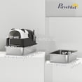 thumbnail image 3 of PawHut XL Stainless Steel Cat Litter Box with Lid Panda Style with Scoop, 3 of 10