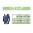 thumbnail image 3 of XDZJLR Womens T Shirts Ladies Plus Size Long Sleeve Lace Two Piece Blouse Pullover Solid Soft Warm Tees, 3 of 4