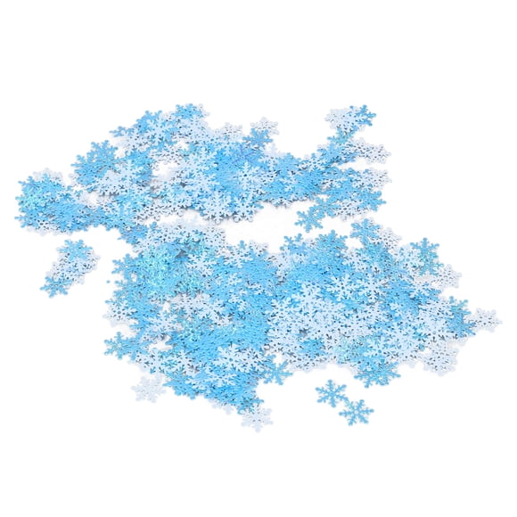 Winter Confetti, Multi Purpose Snowflake Confetti 1000Pcs 0.9in Wide Vibrant Color For Party Blue,White