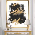thumbnail image 2 of Designart Gold and Black drift I Framed Wall Art, 2 of 3
