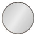 thumbnail image 2 of Kate and Laurel Valenti Farmhouse Round Wall Mirror, 28 Inch Diameter, Gray, Decorative Circle Mirror, 2 of 7