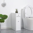 thumbnail image 2 of HOMCOM Bathroom Storage Cabinet, Narrow Toilet Paper Cabinet with Drawers, 2 of 10