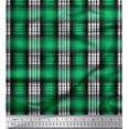 thumbnail image 3 of Soimoi Green Poly Georgette Fabric Plaid Check Printed Fabric 1 Yard 52 Inch Wide, 3 of 3
