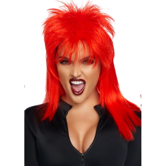 Leg Avenue 21" Unisex rockstar wig. Red Color
