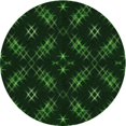 thumbnail image 1 of Ahgly Company Tapis d'Intérieur Lavables à la Machine, Carrés, Transitionnels, Verts, Tapis de Zone, 3 Pieds Carré, 1 of 7