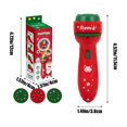 thumbnail image 3 of Red Kids Flashlight Projector With 24 Holiday Patterns Plastic Material Size 4.52 X 1.49 X 1.18 Inches For Role Play And Learning Red ark Blue, 3 of 7