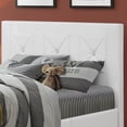 thumbnail image 3 of Aerys Crystal Tufted Upholstered Double Bed , White, 3 of 3