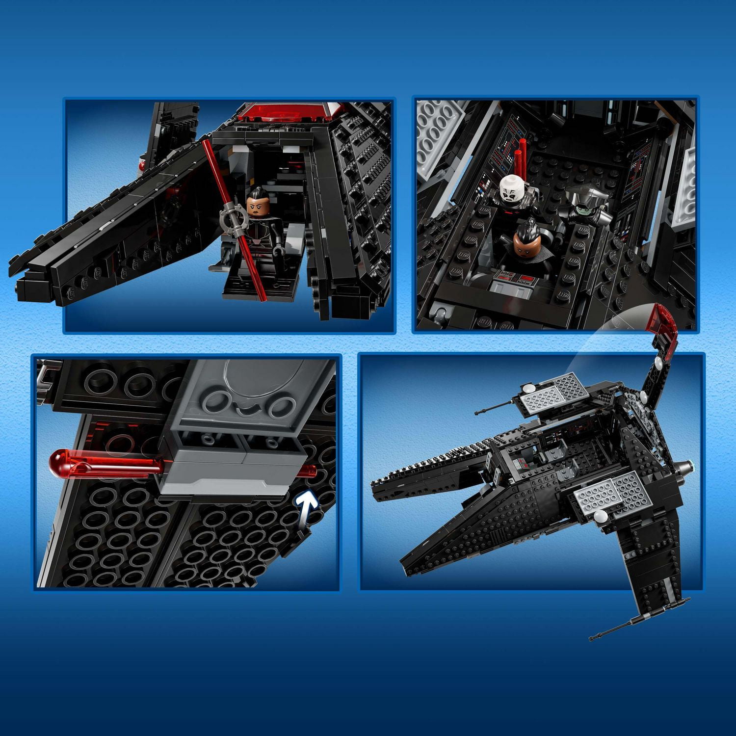 LEGO Star Wars Le transport de l’Inquisiteur Scythe 75336 Ensemble de construction (924 pièces)