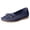 Navy, variant on Women's Retro Suede Leather Loafers Bow Soft Soled Lightweight Walking Flats Comfortable Driving Moc Toe Boat Shoes Blue Size 9.5