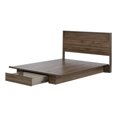 thumbnail image 2 of South Shore Tao Full/Queen Platform Bed and Headboard Set, in Natural Walnut, 2 of 11
