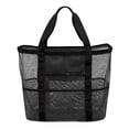 thumbnail image 1 of Pompotops Swimming Beach Bag Swimsuit Mesh Storage Bag Large Mesh Travel Sports Handbag 9 Pockets Clearance, 1 of 6