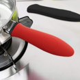 thumbnail image 1 of 2 Pcs Silicone Hot Handle Holder - Red Cast Iron Handle Cover for A Variety of Long Cookware Handles Including Most Cast Iron Skillets,Sleek Alternative To Traditional Pot Holders, 1 of 3