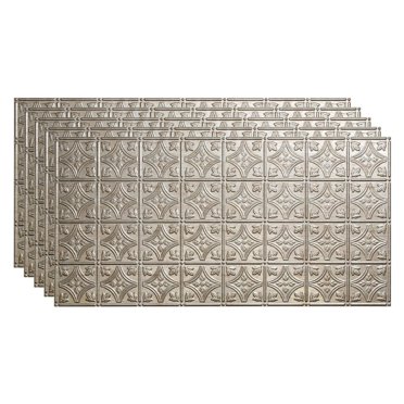 Fasade Decorative Vinyl Ceiling Panel 2ft x 4ft 5 Pack Water- and corrosion-resistant