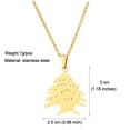 thumbnail image 3 of QualitChoice Statement With Stylish Lebanon Map Pendant Necklace Stainless Steel Lebanon Map Pendants Necklace Pendants Necklaces Silver, 3 of 6