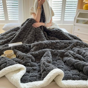 EIGTHTAIL Couverture Pondérée en Flanelle Couvertures Pondérées Sherpa avec Molleton Peluche Doux pour Apaiser et Dormir