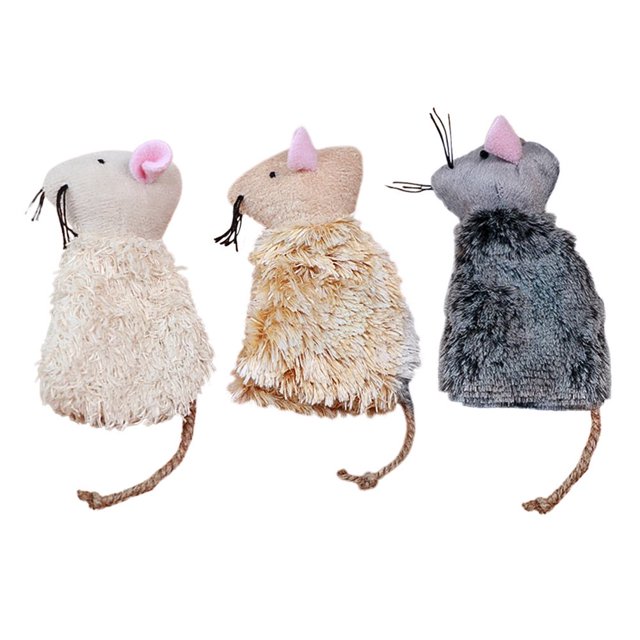 CHOK Cat Toys Plush Kangaroo Shape 3Pcs 3.54X2.55X0.39Inch