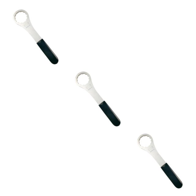 Maytalsory Outil de Réparation de Clé de Pédalier Durable Outil de Réparation de Clé d'Essieu 45,6-46,6 Mm 240x60x4mm 3Set