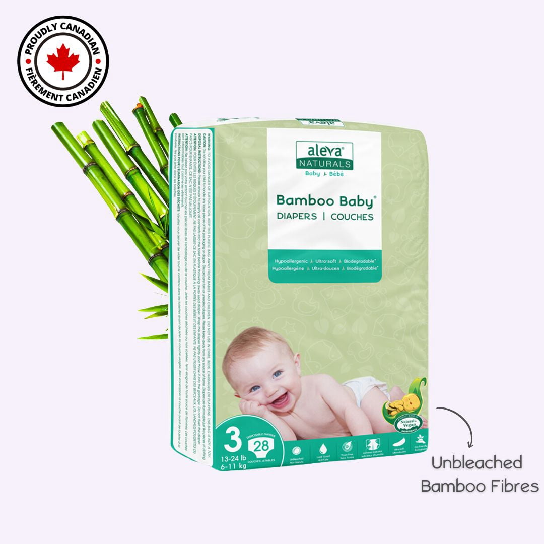 Aleva Naturals® Couches Bamboo Baby (Taille 3) - 28 Format