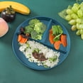 thumbnail image 2 of Binwennn Three Grid Reducing Meal Plate Wheat Straw Fall Household Plate 3 Grid Plate Special Plate Kid Plate, 2 of 5