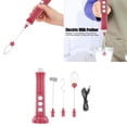 thumbnail image 4 of jifeng Handheld Electric Milk Frother Mixer Blender Egg Beater for Matcha Red, 4 of 9