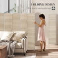 thumbnail image 4 of HOMCOM 6 Ft Folding Room Divider, Privacy Screen for Home Office Bedroom, 4 of 10