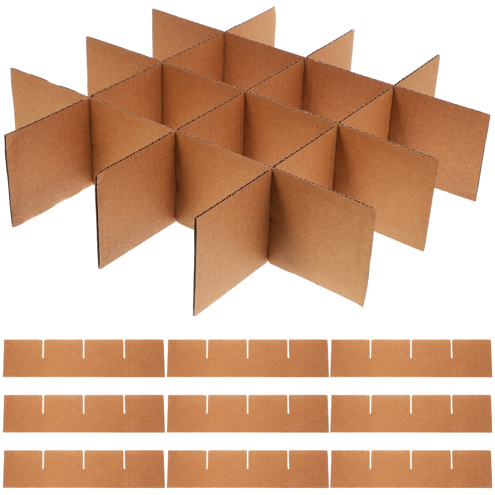 24PCS Cardboard Box Dividers for Moving Partitions Box Shipping Paper Dividers Packaging Glass Divider Packing Box Divider