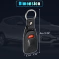 thumbnail image 3 of Unique Bargains 4 Button Replacement Key Fob Case Keyless Entry Remote Key Shell Cover for Hyundai for Kia No Chip Black, 3 of 9