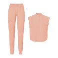 thumbnail image 4 of Women Nursing Set Tops Pants Working Clothes Workwear Workers pink S, 4 of 8