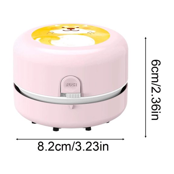 Aspirateur de Bureau, Design Mini Portable, Effaceur de Copeaux, Bouts de Papier, Détachant pour Clavier, pour Étudiants, Maison, Bureau