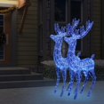 thumbnail image 4 of vidaXL TTG Rennes de Noël en Acrylique 250 LED 2 Pcs 180 cm Bleu, 4 of 5