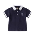 thumbnail image 1 of Polos pour Petits Garçons Polo Bleu Marine Garçons Garçons Polos à Manches Courtes Chemise de Rugby Tenue Garçons 5-6 Ans, 1 of 8