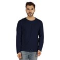 thumbnail image 1 of Inkmeso Men's Long Sleeve Cotton Basic Shirt Lightweight Solid T-Shirts, 1 of 7