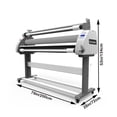 thumbnail image 2 of 63in Full-auto Pneumatic Low Temperature Cold Laminating Machine Cold Roller Roll Laminator with Semi-auto Remove Film System, 2 of 11