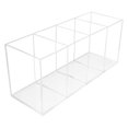 thumbnail image 1 of 1Pc Acrylic Pen Holder Desktop Storage Box Makeup Brush Organizer Office Tool, 1 of 6