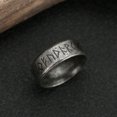 thumbnail image 3 of 1pc Norse Viking Amulet Rune Ring for Men - Fashionable and Protective Jewelry, 3 of 5