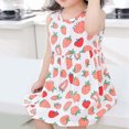 thumbnail image 4 of LSLJS Robe d'Été Bohème Sans Manches pour Tout-Petit Fille, Robe à Imprimé Graphique, Tenue Petite Fille, Vacances d'Été ( 3-4 Ans, Rouge ), 4 of 5