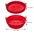 thumbnail image 4 of TIMIFIS Silicone Air Fryer Liner,Air Fryer Silicone Pot Set for Ninjas Dual Air Fryer,Reusable Air Fryer Silicone Baking Tray,Air Fryer Basket for Instant Air Fryer, 4 of 4
