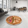 thumbnail image 4 of Ahgly Tapis Rectangulaire Lavable en Machine Intérieur Transitionnel Acajou Brun, 3 Pieds x 5 Pieds, 4 of 7
