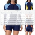 thumbnail image 3 of VgaVtl Rash Guard Wetsuit for Women Athletic Womens One Piece Swimsuits Zipper White Color Block Surf Suit, 3 of 9