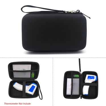 Graflsoa EVA Infrared Thermometer Storage Case, Black Oxford Fabric, Compact 21x12x6cm, Lightweight 100g, Optional Type 1 & 2 Styles