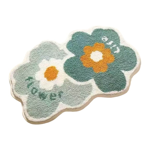 40x60cm Bath Mat Quick Drying Foot Wipe Rug Bath Mat AntiSlip Bath Mat Thick Absorbent Footwear Entryway Cute Flower Pattern Bath Mat Washable Soft Stylish 16x23.6inch Blanket Blankets Small Area Rug