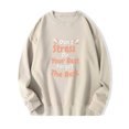 thumbnail image 1 of Chandails à Capuchon Mode pour Femmes 2023 Mode Femme Imprimé Col Rond Manches Longues Chandails Sans Capuche T-Shirt Hauts Amples Blouse Rabais de 50 % Liquidation Costumes d'Halloween/Noël, 1 of 2